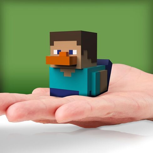 TUBBZ Mini Steve Collectible Vinyl Rubber Duck Figure - Official Minecraft Merchandise - Video Games and Movies in Saudi Arabia