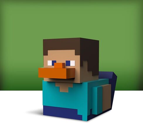 TUBBZ Mini Steve Collectible Vinyl Rubber Duck Figure - Official Minecraft Merchandise - Video Games and Movies in Saudi Arabia