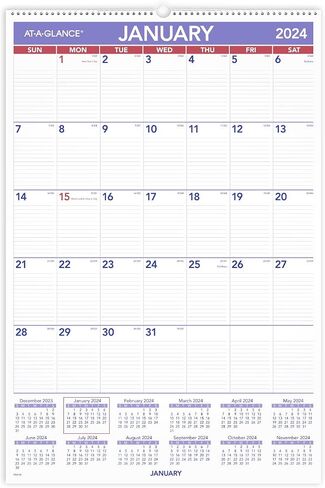 AT-A-GLANCE 2025 Wall Calendar, 20" x 30", Extra Large (PM42825) in Saudi Arabia
