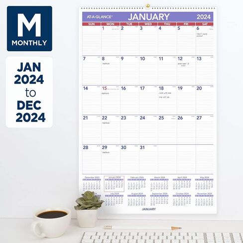 AT-A-GLANCE 2025 Wall Calendar, 20" x 30", Extra Large (PM42825) in Saudi Arabia