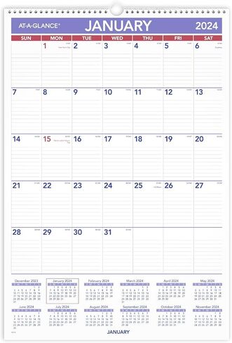AT-A-GLANCE 2025 Wall Calendar, 20" x 30", Extra Large (PM42825) in Saudi Arabia