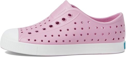 Native Shoes Kids Jefferson (طفل صغير/طفل كبير) - أحذية للأطفال - جزء علوي من مادة EVA - بطانة ونعل داخلي من مادة EVA أزرق داكن/أبيض 13 Little Kid M in Kuwait