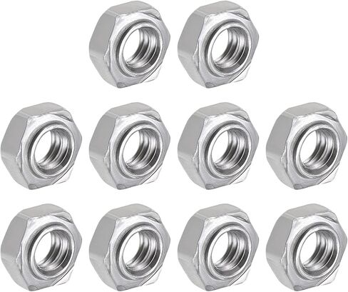 Hex Weld Nuts Steel (5/16-18Thread Size) 20Pcs, Carbon Steel Hexagonal Nuts - for Machinery Industry, Home Furniture Repair in Saudi Arabia