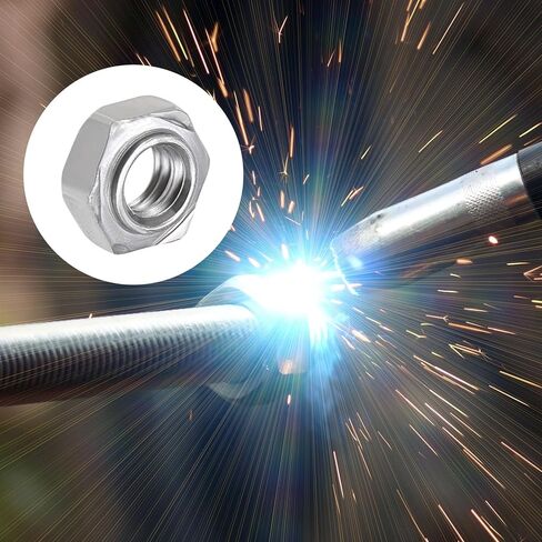Hex Weld Nuts Steel (5/16-18Thread Size) 20Pcs, Carbon Steel Hexagonal Nuts - for Machinery Industry, Home Furniture Repair in Saudi Arabia