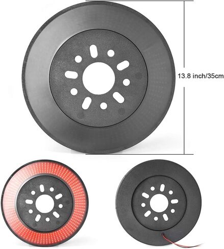 OFFROAD GAMERS Spare Tire Brake Light for Wrangler Third Brake Light Red LED Wheel Light Rear Lights Compatible With 2007-2018 Wrangler JK/JKU & 2018+ Wrangler JL/JLU in Kuwait