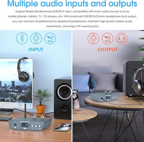 Douk Audio H7 Pro TPA3255 Balanced XLR Audio Power Amp, 2-CH 300W x 2 Hi-Fi Digital Amplifier, for Home Stereo Speakers, with Dual Channel VU Meter in Saudi Arabia