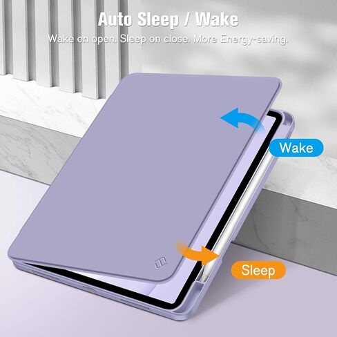 Fintie Clear Case for iPad Air 11-inch M2 (2024), iPad Air 5th Generation (2022) / iPad Air 4th Gen 10.9 Inch - Multiple Angles Viewing Shockproof Cover with Pencil Holder, Starlight in Saudi Arabia