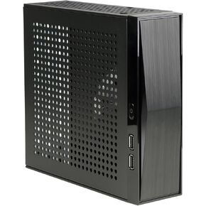 Mini ITX Case,SFF Small Form Factor, ITX Case Ideal for HTPC - Mini Tower Computer Case, 0.6mm SECC Vented Panels,Mini-ITX Gaming PC Case Fits Mini ITX Motherboards (6.7″*6.7″) and Laptop Charger