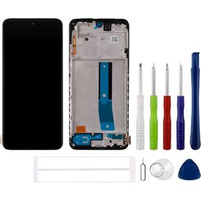 TFT Compatible with Red-mi Note 11 (Black with Frame) 2201117TG, 2201117TI, 2201117TY, 2201117TL LCD Display Touch Screen Digitizer Assembly Replacement + Tools