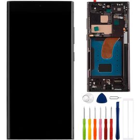 OLED Digital Display Compatible with Samsung Galaxy S23 Ultra SM-S918B SM-S918U 6.8" LCD Display Touch Screen Assembly with Tools Support Fingerprint（with Frame）
