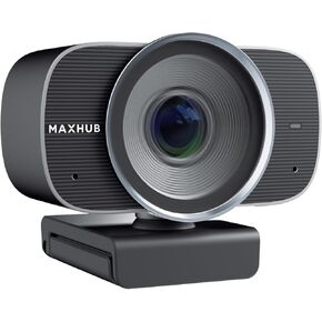 4K Webcam for PC, 1/2.3" Sensor, 12M Pixel, Auto Fram, Digital Noise Reduction, 2 Microphones, 120° Field of View, LED Indicator, USB Webcam, HD Camera for Video Calls, Live Streaming