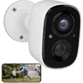 Camii 4G LTE Cellular Security Smart Camera No WiFi 360°View 2K HD Cameras Outdoor Solar Battery Powered 2K Cam for Home Security Color Night Vision Motion Detection SIM Card/SD Card Storage
