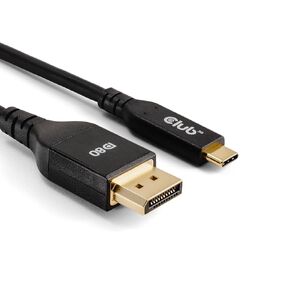 Club 3D CAC-1559 USB Type C Cable to DP 2.1 Bi-Directional VESA DP80 Certified Cable M/M 1m/3.28ft