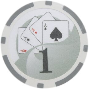 Brybelly Yin Yang Poker Chip Heavyweight 14-Gram Clay Composite – Pack of 50