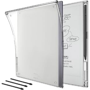 CoBak Clear Case for Remarkable 2 Paper Tablet 10.3" 2020 Released, Comes with 3 Pen Nibs Lightweight Transparent TPU Soft Back Shell Cover with Pen Holder and Pen Tips Holder - (Clear)
