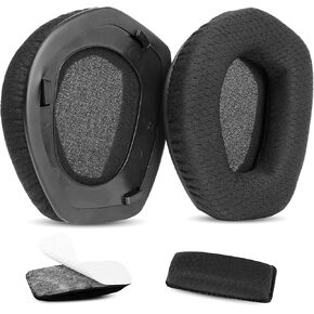Replacement Earpads Cushions&Headband Compatible with Sennheiser RS165 RS175 RS185 RS195 HDR165 HDR175 HDR185 HDR195 TR165/175/185/195 Headphone Ear Pads with Breathable Fabric