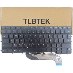 TLBTEK Backlight Keyboard Replacement Compatible with Dell Latitude 7400 2-in-1 Series Laptop