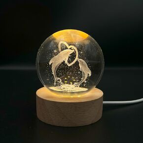 Rc6on 3D Little Prince Crystal Ball Light - LED Night Light for Kids, Home Decor, Kids Gift for Teens, Boys and Girls