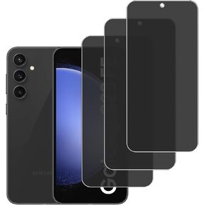 [3 Pack] Privacy Screen Protector for Samsung Galaxy S23 FE, 9H Hardness, Anti-Scratch, Anti Spy, Tempered Glass Screen Protector for Samsung Galaxy S23 FE
