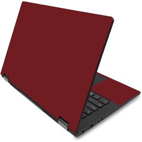 MightySkins Skin for Lenovo Flex 14" (2019 No Fingerprint Scanner) - Solid Burgundy | Protective, Durable, and Unique Vinyl Decal wrap | Easy to Apply, Remove, and Change Styles | Made in The USA