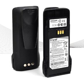 elxjar (2-Pack) 7.4V 2600mAh Li-ion Battery Replacement for Motorola PMNN4598A PMNN4598, R2 Series Radios with Belt Clip, PMNN4600 PMNN4600A Portable Two Way Radio