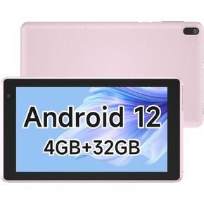 2024 Android 12 Tablet, 7 inch Tablet, 4GB RAM+32GB ROM/ 512GB Expandable Tablet PC,1.6Ghz Quad-core Processor Computer Tablet, 1024*600 IPS Touch Screen, 5MP Dual Camera, WiFi, Game, Bluetooth Tablet