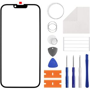 New Duotipa Front Glass Panel Replacement for iPhone 14 Plus 6.7'' with Specialized Repair Tools Kit.(No LCD Touch ＆ Digitizer)-No LCD Screen and Touch Digitizer