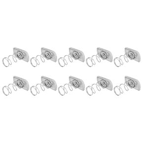 Strut Channel Nut (M12x49mm) 10Pcs, 304 Stainless Steel Long Spring Nut - for Strut Channel, Silver Tone