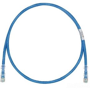 Panduit UTPSP6BUY Category-6 8-Conductor Strain Relief Clear Boot Patch Cord, 6-Feet, Blue