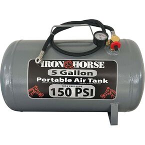 Iron Horse IHCT-10 10-Gallon Portable Shop Air Tank, with Maximum 150 PSI, Includes Air Hose and Tire Chuck in Saudi Arabia