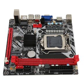 Motherboard,B75 Ms Lga 1155 Computer Motherboard Support Ddr3 Memory Nvme M.2 M.2 Usb3.0 Sata3.0 Motherboard Mainboard Mini Motherboard AMD for Pc Motherboard