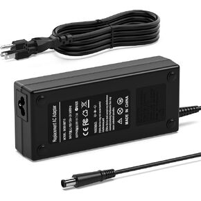 135W AC Adapter Laptop Charger for HP 391174-001 384023 481420-001; HP DC7800 DC7900; HP Compaq Elite 8000 8200 8300 with Size 7.4mm 5.0mm Power Supply Cord Plug