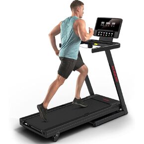 RUNOW Treadmills for Home with 0-12% Auto Incline, Folding Treadmill Perfect for Walking and Running, Built-in Speakers and Customized Programs Bring Superior Training Experience