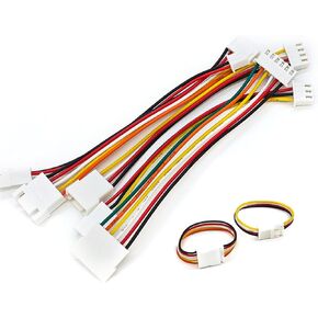 20 PCS JST ZH 1.5mm 2 3 4 5 Pin Connector, Male and Female Double Connector End with 200mm Extension Cable AWG 26