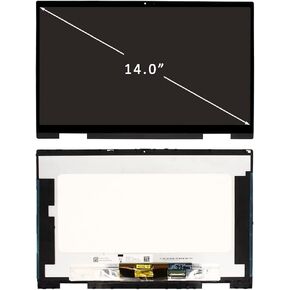 Replacement Fit for HP Pavilion X360 14M-DY 14M-DY0013DX 14M-DY0023DX 14M-DY0033DX 14M-DY0113DX 14M-DY1023DX M45013-001 Touch LCD Screen Display Assembly 14" FHD IPS w/Bezel (Support Stylus)