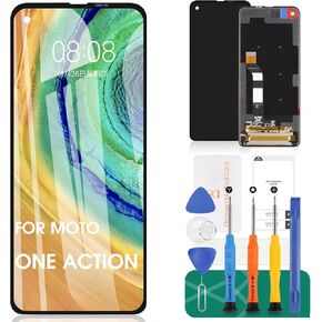 استبدال شاشة Moto One Action لمحول رقمي Moto One Action لهاتف Motorola Moto One Action LCD XT2013-1 XT2013-2 XT2013-4 مجموعة أدوات إصلاح تجميع شاشة اللمس