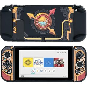 حافظة واقية متوافقة مع نينتندو سويتش، غطاء حماية للكمبيوتر الشخصي قابل للإرساء بغطاء صلب مع امتصاص الصدمات ومضاد للخدش، تصميم مريح لجهاز نينتندو سويتش (شيخة سليت) in Kuwait