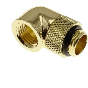 Barrow G1/4" Male to Female Extender Fitting, 90 Degree Rotary, Gold