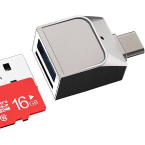 USB C to OTG TF Adapter Type C USB Micro SD Memory Card Reader for Apple iPhone 15 Pro Max MacBook for iPad Air4 Compatible for Samsung Galaxy Multiport Thunderbolt Docking Station Dongle Flash Drive