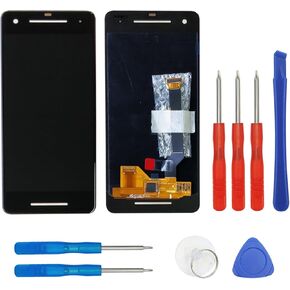 AMOLED Display Compatible with Google Pixel 2 5.0" LCD Display Touch Screen Glass Digitizer Assembly Black Replacement Part with Tools