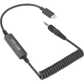 Saramonic UTC-C35 | Locking 3.5mm TRS Male to USB Type-C Output Cable with A/D Converter for iPhone 15, Android Mobile Devices, New iPad, Computers & More