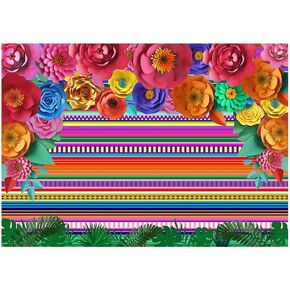 LTLYH 7x5ft Fiesta Theme Backdrop Cinco De Mayo Party Decorations Backdrop Mexican Photo Booth Backdrop Summer Pool Mexicana Birthday Party Supplies 177