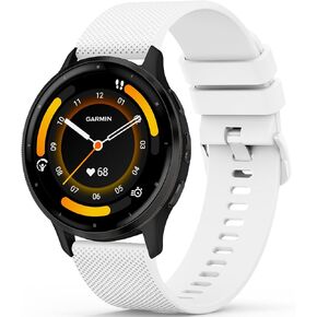 Amzpas for Garmin Venu 3 45mm Watch Band, 22mm Quick Release Watch Bands Soft Silicone Sport Strap for Garmin Venu 3 45mm/Venu 2 45mm/Vivoactive 4 45mm Smartwatch