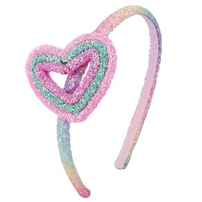 Cat Ears Headband, Sparkle Rainbow Headband for Girls, Glitter Sequin Headband Sweet Thin Hairband Non-slip Headbands Fun Headdress Hair Accessories for Girls Kids Toddlers