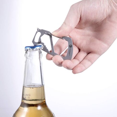 TACRAY Compact Carabiner Keychain Clip, Titanium EDC key holder, Anti-Lost Keychain Hook, Multi-tool Bottle Opener Keychain, Quick Released Backpack Clasp in Kuwait