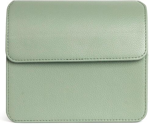 protective case compatible with Fujifilm Instax Wide 400 Instant Film Camera-full cover type with snap button with carring strap retro camera bag synthetic leather Sage Green in Saudi Arabia