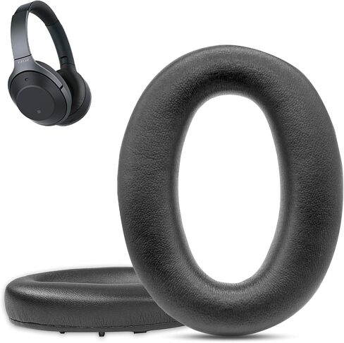 استبدال وسائد الأذن Krone Kalpasmos لجهاز Sony WH-1000XM2، أغطية سماعات الرأس الاحترافية المتوافقة مع Sony MDR-1000X، وسائد الأذن مع جلد بروتين أكثر نعومة وإسفنج الذاكرة عالي الكثافة in Saudi Arabia
