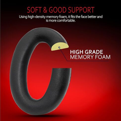 استبدال وسائد الأذن Krone Kalpasmos لجهاز Sony WH-1000XM2، أغطية سماعات الرأس الاحترافية المتوافقة مع Sony MDR-1000X، وسائد الأذن مع جلد بروتين أكثر نعومة وإسفنج الذاكرة عالي الكثافة in Saudi Arabia