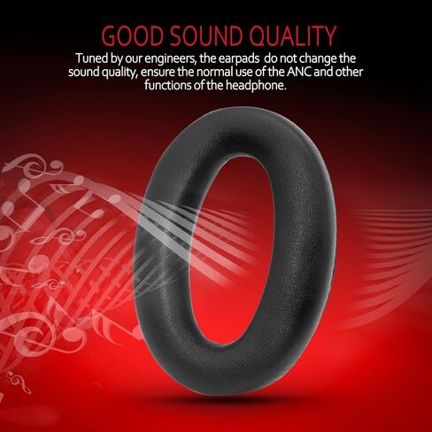 استبدال وسائد الأذن Krone Kalpasmos لجهاز Sony WH-1000XM2، أغطية سماعات الرأس الاحترافية المتوافقة مع Sony MDR-1000X، وسائد الأذن مع جلد بروتين أكثر نعومة وإسفنج الذاكرة عالي الكثافة in Saudi Arabia