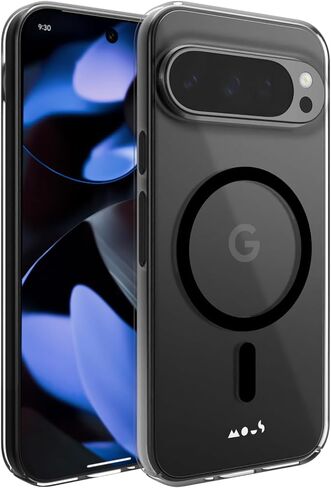 Mous for Google Pixel 9 Pro Case MagSafe Compatible - Super Thin - Magnetic Phone Cover - Black in Saudi Arabia